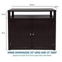 Arf Pets Cat Litter Box Furniture, Large Hidden Litter Box Furniture with Table Thumbnail - 1