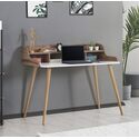Solid Wood Mid Century Modern Writing Desk Thumbnail - 1