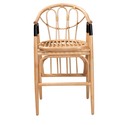 bali & pari Cyntia Modern Bohemian Natural Brown Rattan Counter Stool Thumbnail - 1