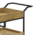 Simpli Home Barnes Bar Cart in Natural Thumbnail - 1