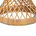 Baxton Studio Seville Modern and Contemporary Natural Finished Rattan End Table Thumbnail - 1