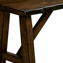 Benjara Naef 54 Inch Wood Dining Bench, Walnut Brown, Live Edges, Angled Legs Thumbnail - 1