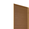 Benjara 3 Panel Bamboo Shade Roll Room Divider, Natural Brown Thumbnail - 1