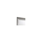 Benjara Contemporary Style Rectangular Wooden Mirror with Beveled Edge, Gray Thumbnail - 1