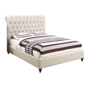 Coaster Devon 5-piece Upholstered Bedroom Set Beige and Burnished Oak Thumbnail - 1
