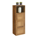 Convenience Concepts Xtra Storage Weave 3 Door Cabinet with Shelf Thumbnail - 1