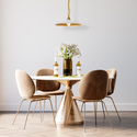 Dainolite 1 Light Incandescent Pendant Aged Brass with Matte White & Gold Shade Thumbnail - 1