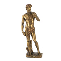 6-Inch Gold Polyresin David Statue Decoration - A&B Home Thumbnail - 1