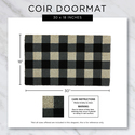 Purple Coir Greeting Door Mat - 18 x 30 - Dii Thumbnail - 1