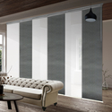 Domovina 6 Panel Track Vertical Blinds, Adjustable 70-130"W x 91.4"H - Kalyna/Else Thumbnail - 1
