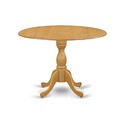 Kitchen Dining Table Set - Oak Breakfast Table & 2 Linen Chairs Thumbnail - 1