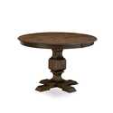 Dining Table Set Dark Khaki Linen Fabric Thumbnail - 1