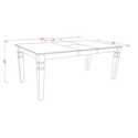 East West Furniture WET-BCH-T on Rectangular Dining Table with 18 in butterfly Leaf in Black and Cherry Thumbnail - 1