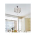 Living District Elise 17 inch flush mount in chrome Thumbnail - 1