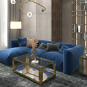 inspire Contemporary Rectangular Coffee Table - Gold Thumbnail - 1
