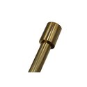 Linen Avenue Cylinder Single Window Curtain Rod Set, 28 to 48-Inch, Brass Thumbnail - 1
