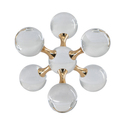 Molecular Ball - 8" x 8" x 8" - Clear/Gold Thumbnail - 1