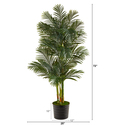 Nearly Natural 6ft. Golden Cane Artificial Palm Tree in Black Planter with Stand Thumbnail - 1