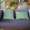 Plutus Brands Glacier Lux Velvet Shiny Velvet Luxury Throw Pillow Thumbnail - 1