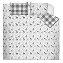 Grey Buffalo Plaid Luxury Quilt Set 3PC DQ - DOTCOM Specialty Line Thumbnail - 1