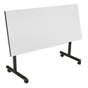 Regency Kobe 48 x 30 in. Flip-Top Training Nesting Table with Modesty Panel- White Thumbnail - 1