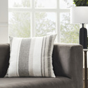 Feather Down Pillows 20in Square Olive Linen - Ren-Wil Thumbnail - 1