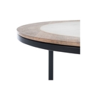 Agate Side Table - White Marble Wood Metal Legs - Safavieh Thumbnail - 1