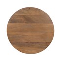 Natural Mango Wood Accent Table with Rattan Base - Safavieh Thumbnail - 1