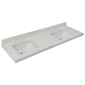 Sagehill Designs 61" Chantilly Quartz Tops with Integrated Ceramic Bowl Thumbnail - 1