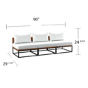 SEI Taradale Modular Outdoor Sofa w/ Cushions Thumbnail - 1