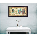 Trendy Decor4U "Three Wise Owls" By Annie LaPoint, Printed Wall Art, Ready To Hang Framed Poster, Black Frame Thumbnail - 1