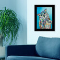 Trendy Decor4U "Wise Guys - Owls" by lisa Morales, Mixed Medium; Ready to Hang Framed Print, Black Frame Thumbnail - 1