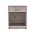 TUHOME Eco Nightstand, Superior Top, One Drawer, Lower Shelf Thumbnail - 1