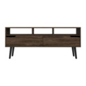 TUHOME Oslo Tv Stand for TV?s up 51", Two Drawers, Four Legs, Three Open Shelves Thumbnail - 1