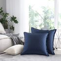 Navy Blue Quilted Euroshams Trellis Pattern Cotton Polyester - Donna Sharp Thumbnail - 1