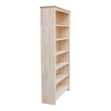International Concepts 72" Shaker Bookcase - Solid Wood Furniture - Thumbnail 8