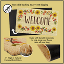 Welcome Coir Doormat 18x30 inches White Rubber Base - Dii - Thumbnail 4