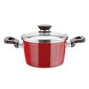 Magefesa Coral red 7 Qt. Porcelain on Steel non-stick Casserole Thumbnail - 1