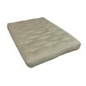 4" All Cotton #604 Cott Size 30X75 Tan Microfiber Futon Mattress Thumbnail - 1