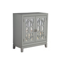 Alpine Furniture Clover Accent Chest, Sea Grey Thumbnail - 1