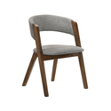 Walnut 5 Piece Dining Set with Chairs and Extension Table - Armen Living Thumbnail - 1