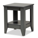 Baxton Studio Audra Modern and Contemporary Grey Finished Wood Living Room End Table Thumbnail - 1