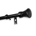 Adjustable 5/8 inch Curtain Rod Single Finial Set - Rod Desyne Thumbnail - 1