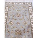 EORC Gray Hand Knotted Wool Traditional Agra Rug, 2' 7 x 7'11 Thumbnail - 1