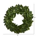 Nearly Natural 30in. Magnolia Artificial Wreath Thumbnail - 1