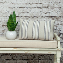 Parkland Collection Bliss Transitional Beige Throw Pillow Thumbnail - 1