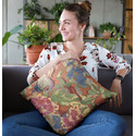 Plutus Brands Multi-Color Garden Floral Luxury Throw Pillow Thumbnail - 1