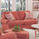 American Furniture Classics Coral Springs Model 8-020-S260C Loveseat with Two Matching Pillows Thumbnail - 1