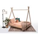 Full Size Teepee Bed Unfinished Sturdy Poplar - American Furniture Classics Thumbnail - 1