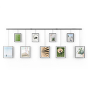 Multi Photo Wall Display - Black Metal Frames & Ledges for 9 Galleries - Umbra Thumbnail - 1